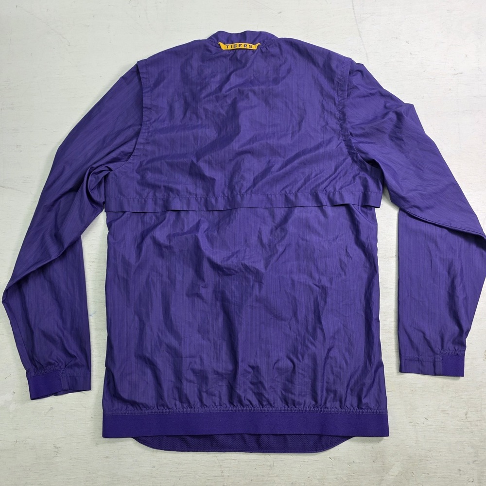 Nike LSU Tigers Sideline Lockdown Men's Slip-Over 1/4 Zip Jacket Windbreake Sz S - Picture 5 of 7